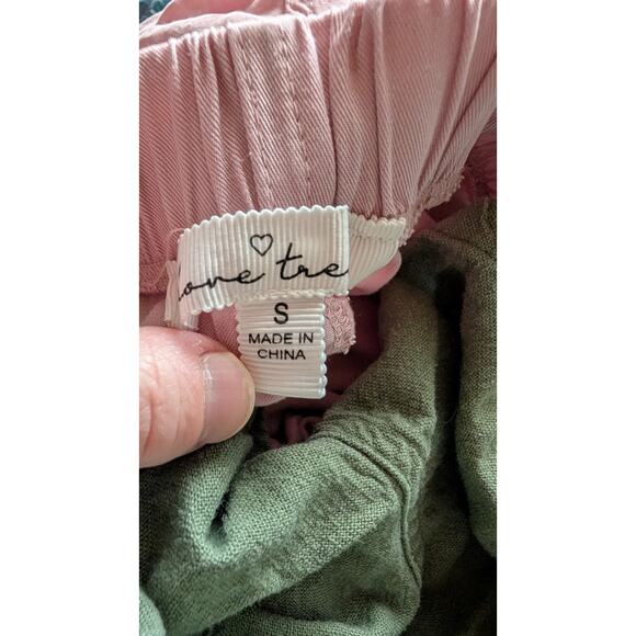 Love Tree Women's Shorts Bundle Sz Small Elastic Waist Drawstring Pockets Linen - Picture 6 of 9